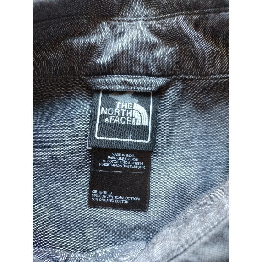 The North Face Mens Short Sleeve Button Up‎ Shirt Gray Size L